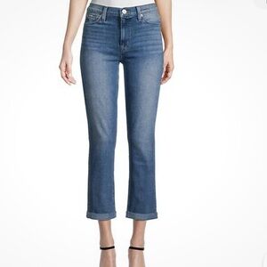 Hudson Blair High Rise Crop Straight Leg Jeans